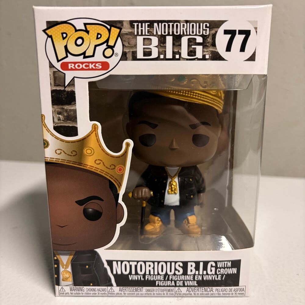 Funko Pop! Rocks: The Notorious B.I.G. with Crown Biggie Smalls #77